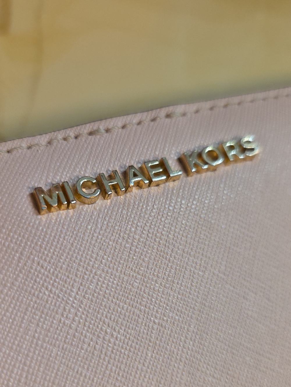 Michael Kors Pink Saffiano Leather Wallet - Picture 2 of 9